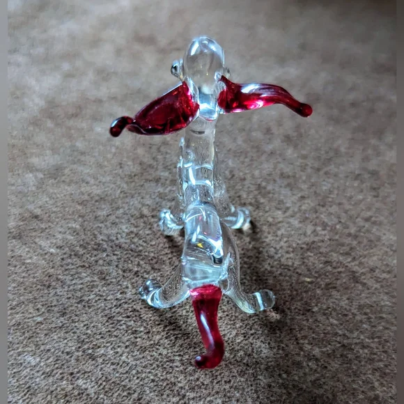 Glass Dog & Fire Hydrant With Little Green Dog - Picture 6 of 15